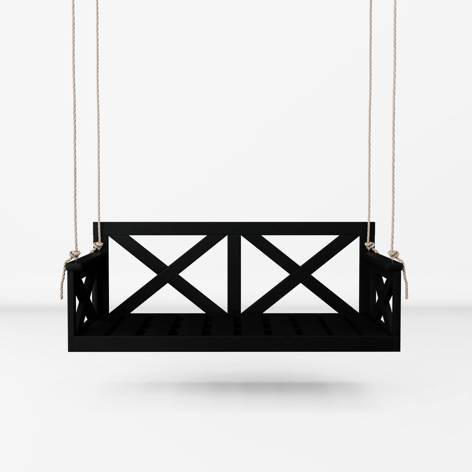 Amish Casual The Bradford Twin Swing Bed, Tricorn Black