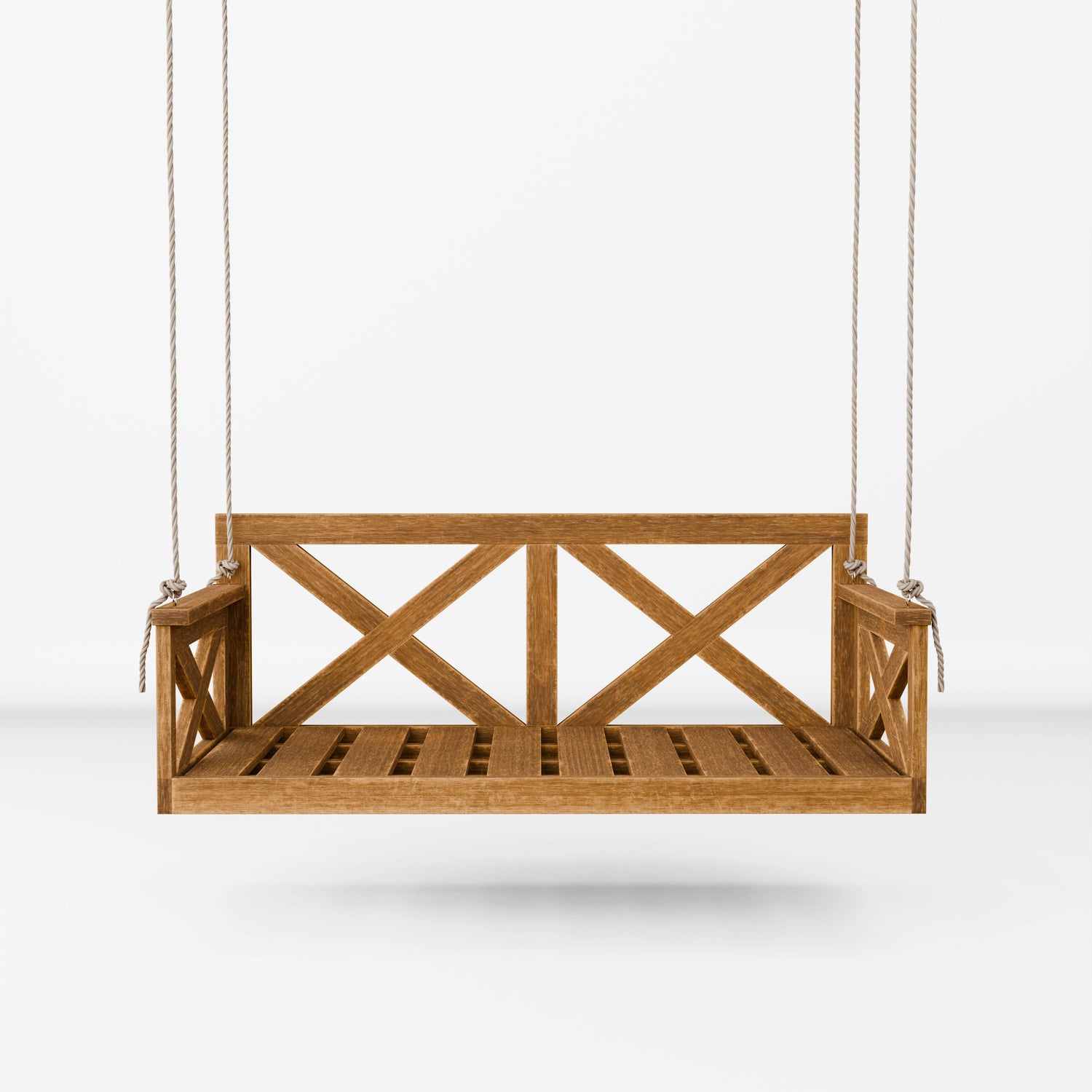 Amish Casual The Bradford Twin Swing Bed, Oak