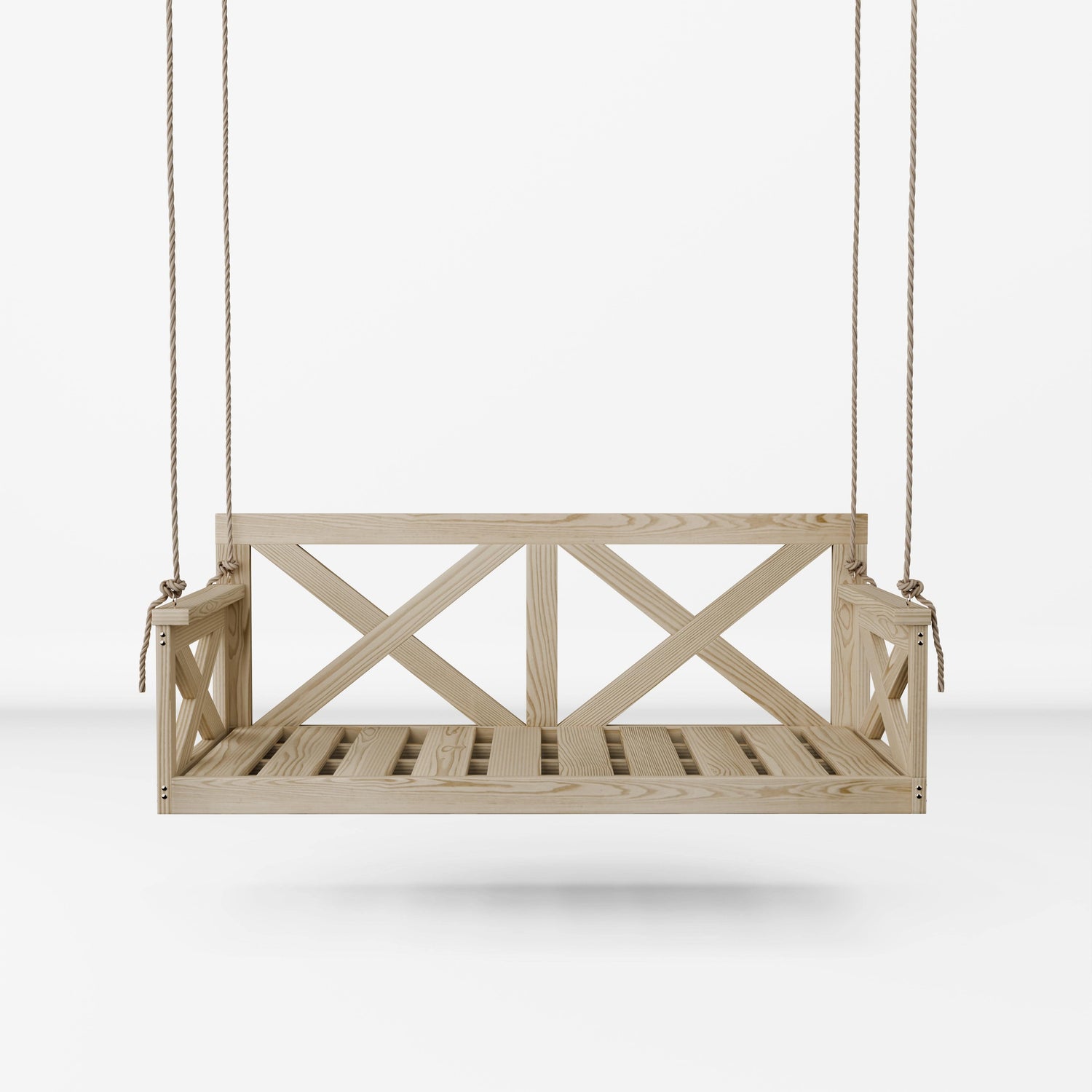 Amish Casual The Bradford Twin Swing Bed, Unfinished