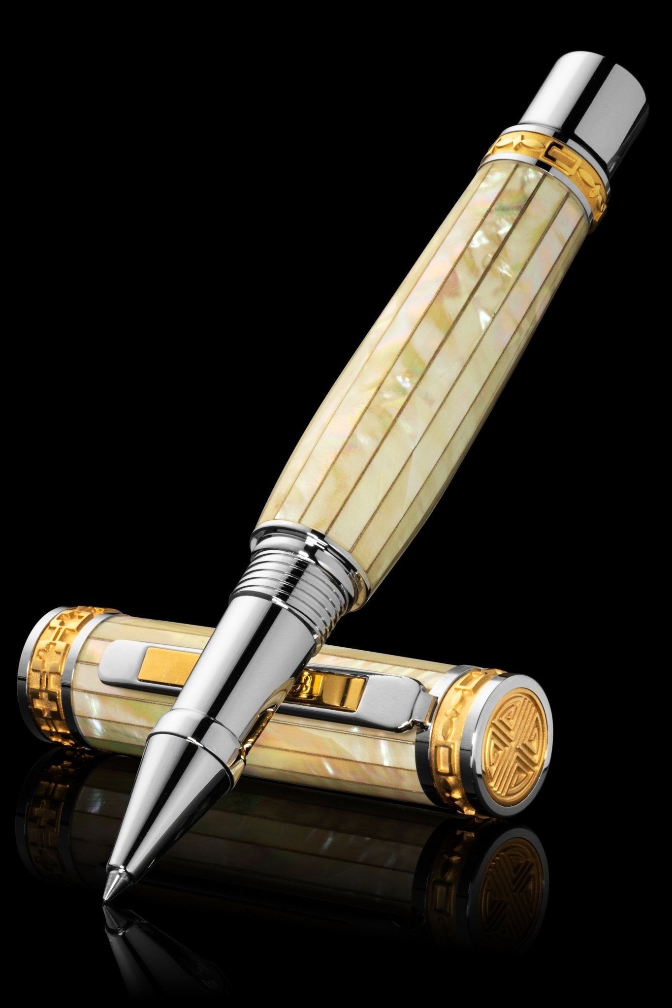 Closer LUXE White Mother of Pearl Rollerball Pen