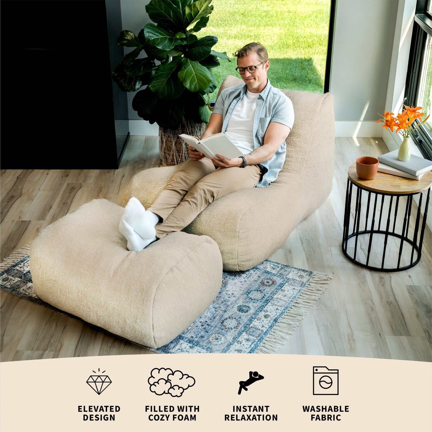 Modora™ Chair and Ottoman Bundle