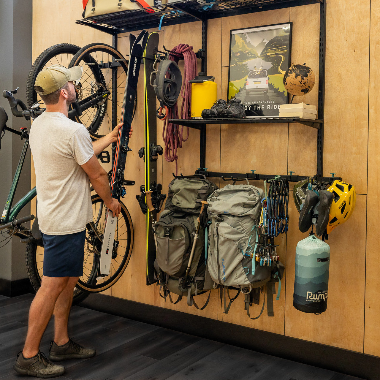 G-Adventure Pro | Adjustable Wall Storage System | Holds 500 lbs