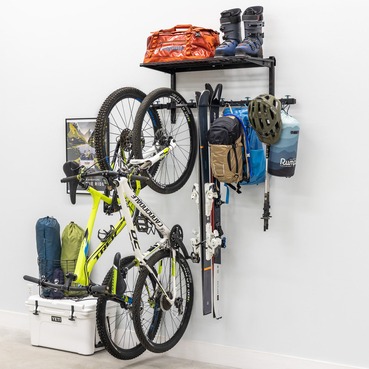 G-Adventure + Shelf | Adjustable Wall Storage System | Holds 300 lbs