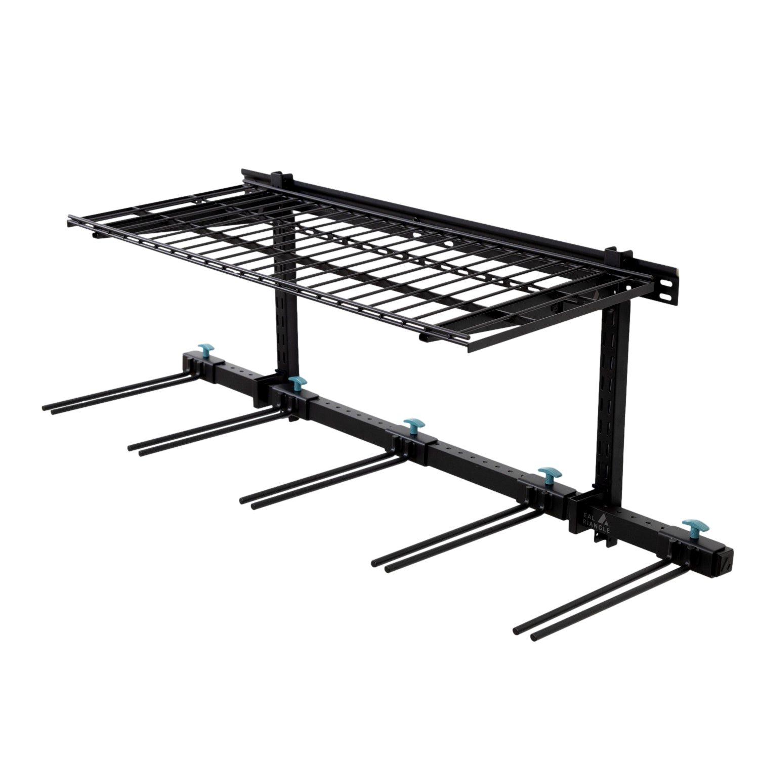 Solitude Ski + Shelf | Adjustable Wall Storage System | Holds 10 Pairs of Skis