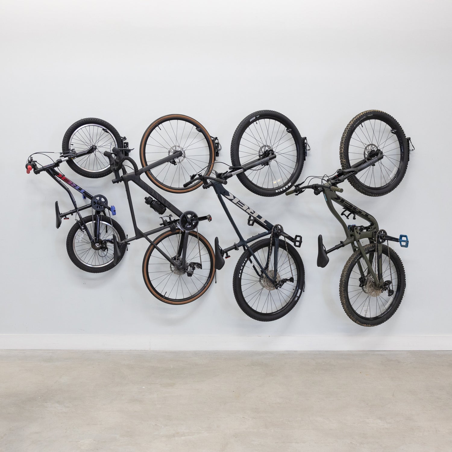 Swivel Mount Bike Storage Rack | 2 Bike Garage Wall Hooks