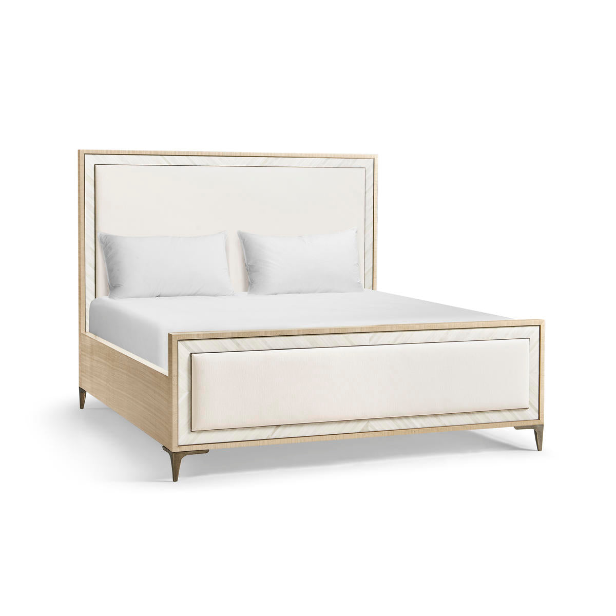 Tideline Bone & Linen Upholstered King Bed