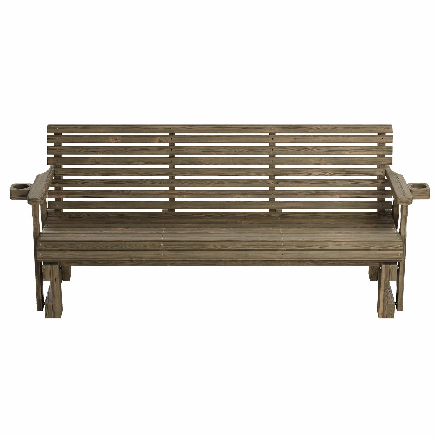 Amish Casual Heavy Duty Roll Back 6 Foot Treated Porch Glider