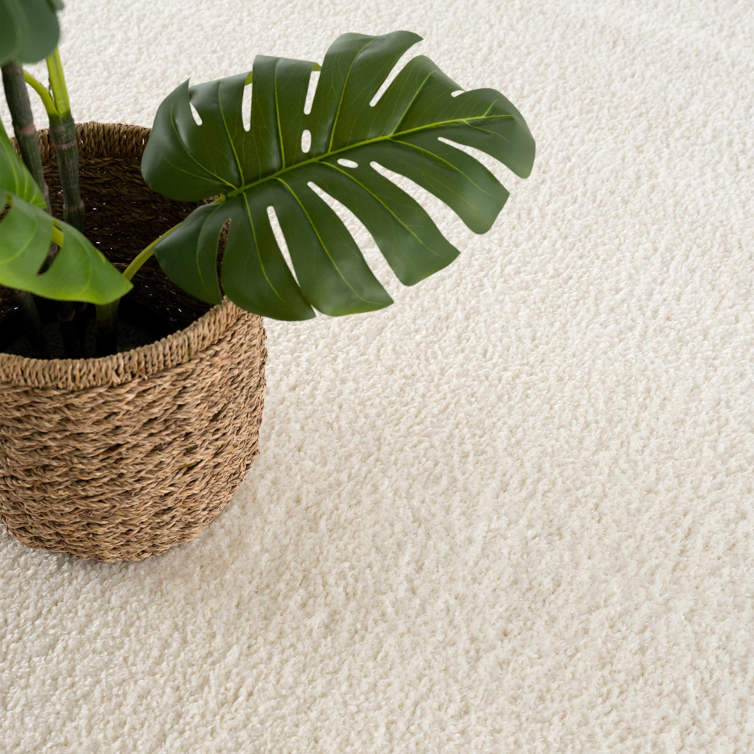 Judy White Washable Area Rug - Clearance