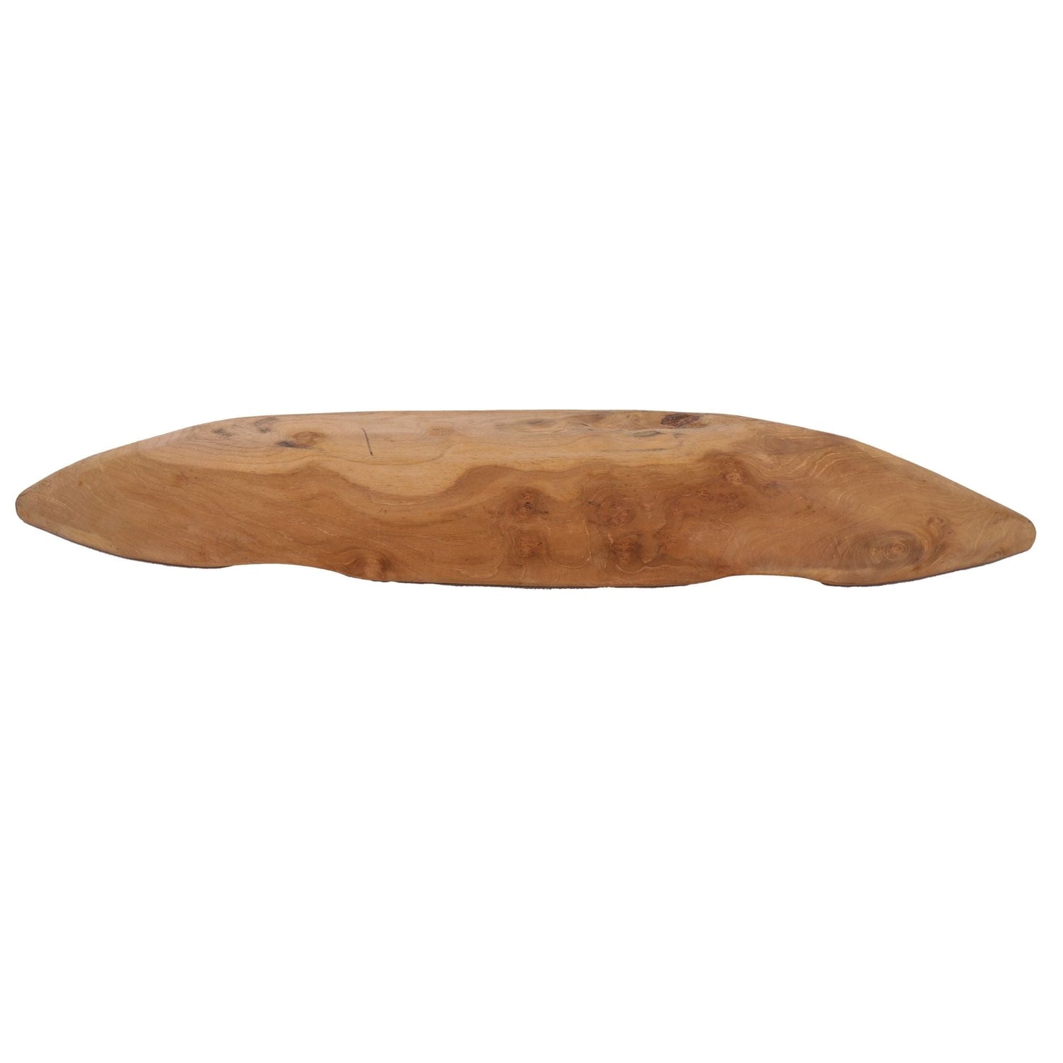 Viking Boat Natural Teak Table Centerpiece
