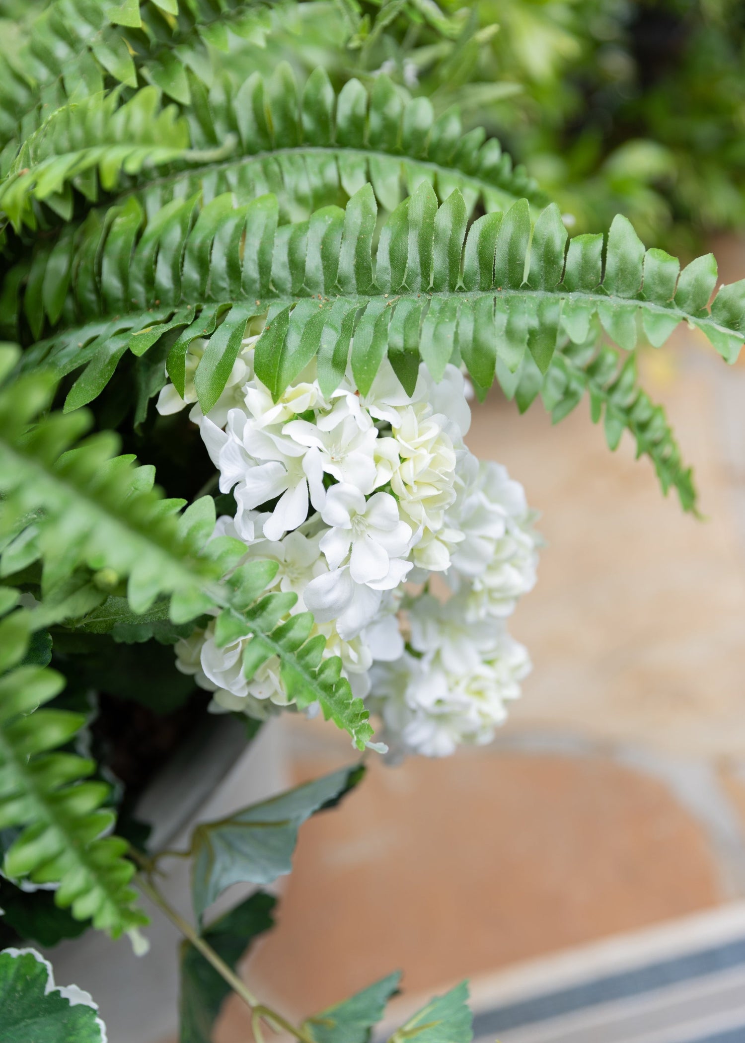 Large UV Resistant Outdoor Fake Boston Fern Plant - 38