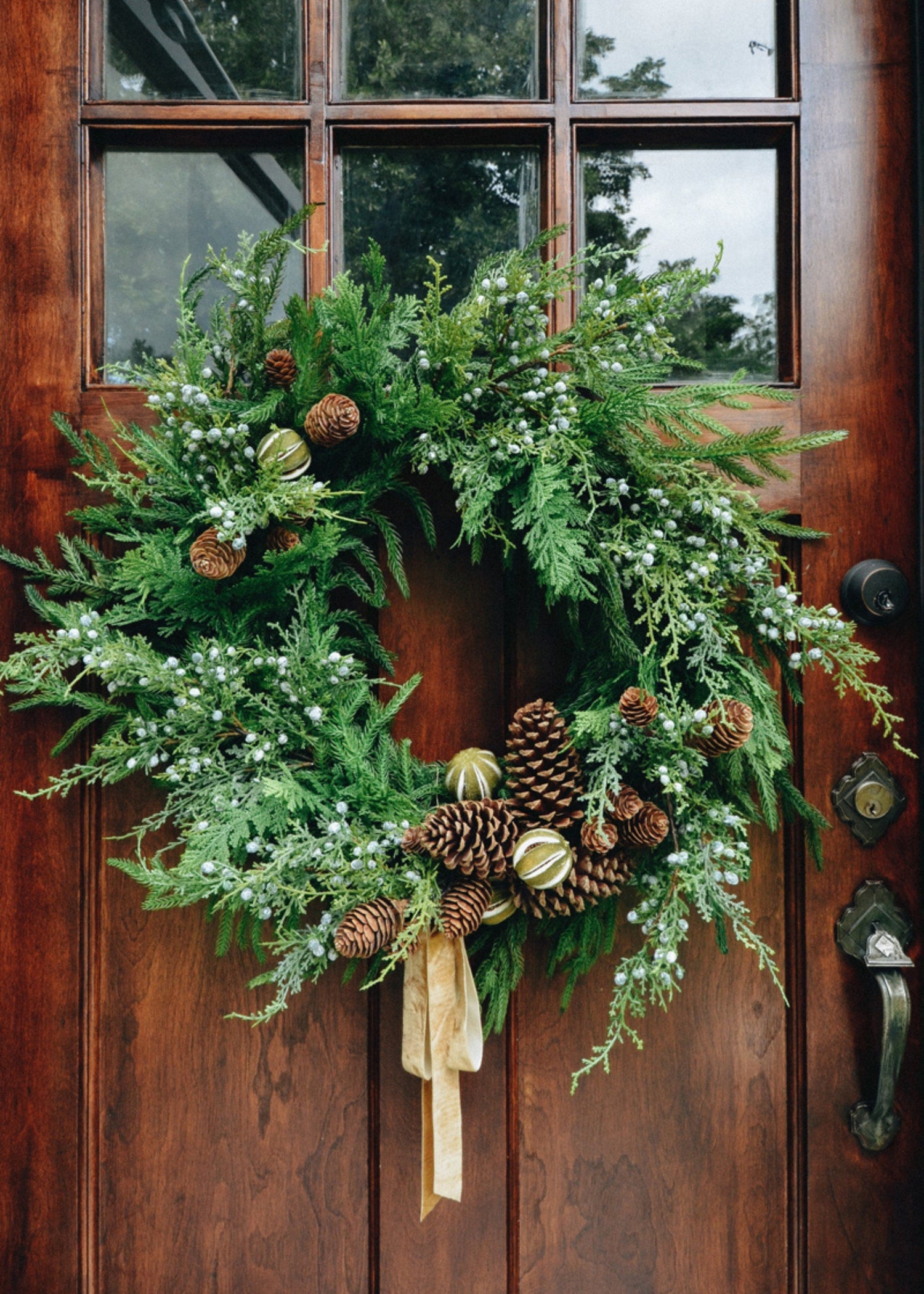 Artificial Pine Cone Branch Winter Decor - 28.5