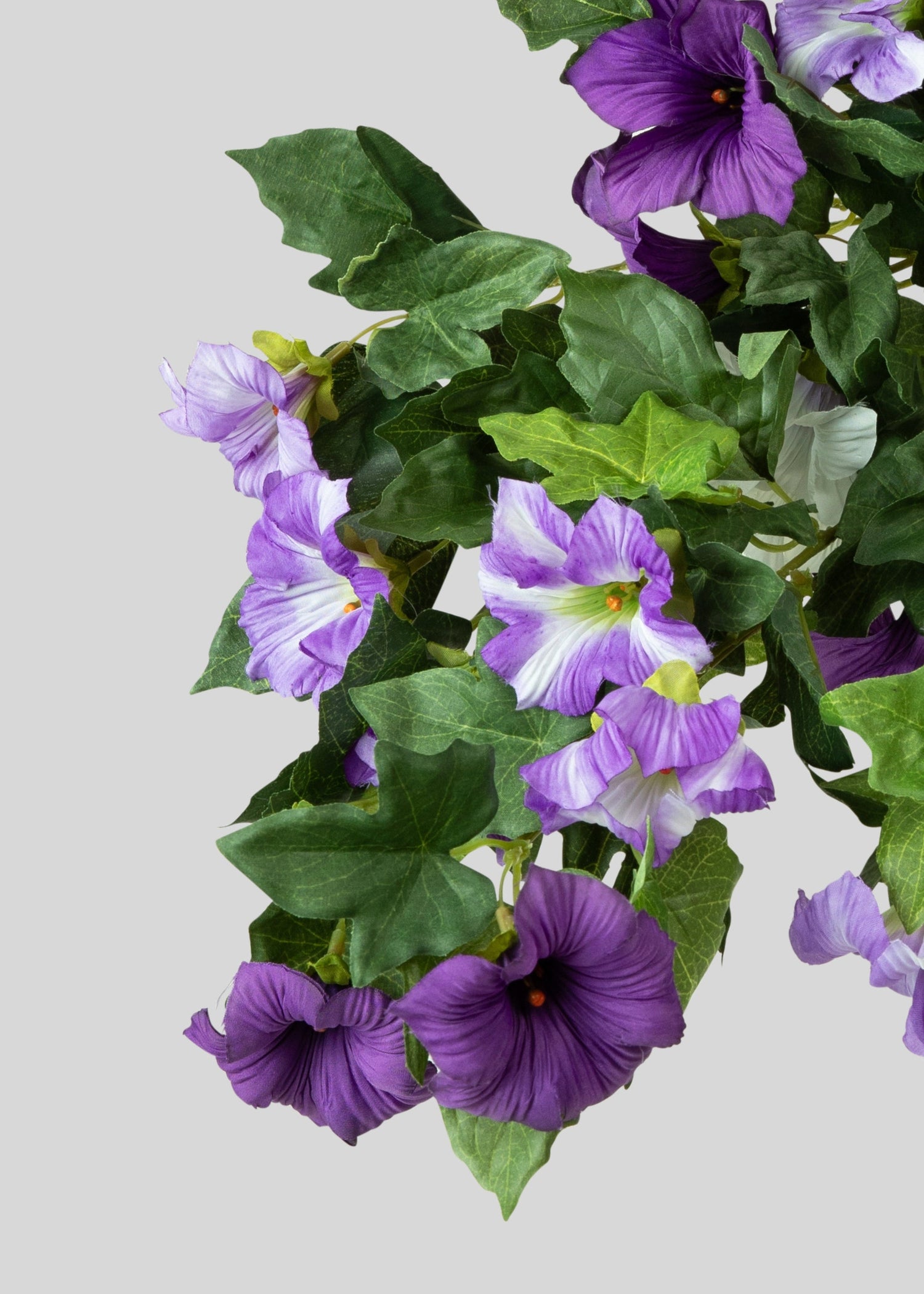 Fake Petunia UV Treated Indoor/Outdoor Hanging Flower Bush - 26
