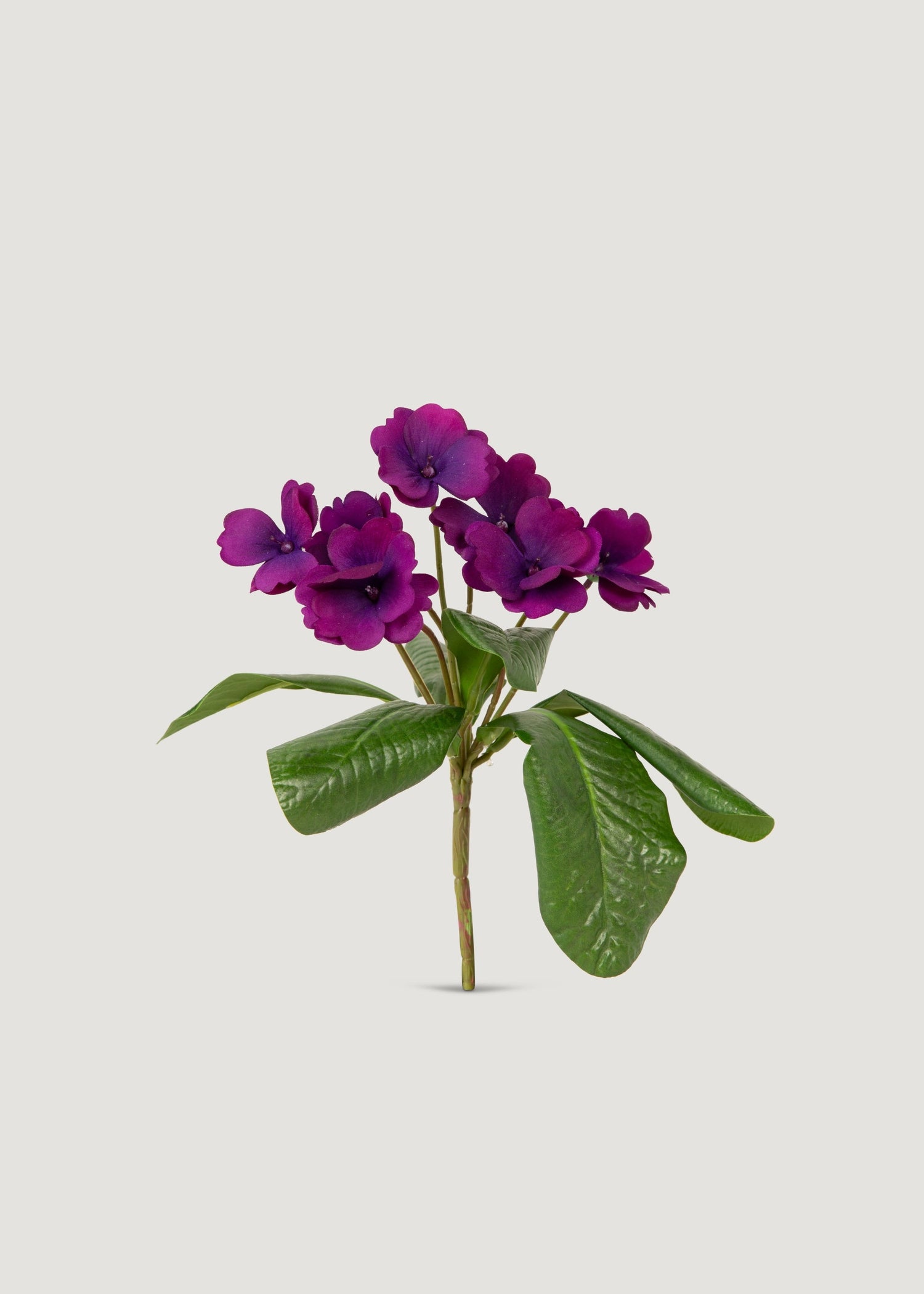 Small UV Treated Indoor/Outdoor Fake African Violet Bush - 8