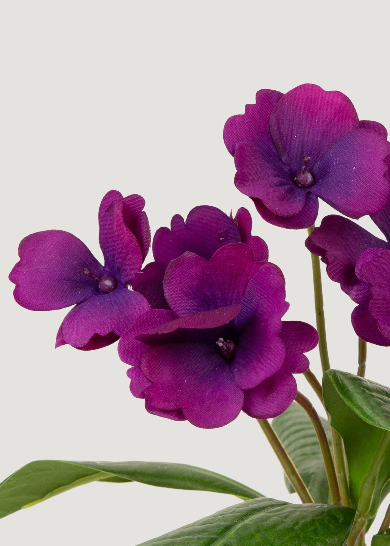 Small UV Treated Indoor/Outdoor Fake African Violet Bush - 8