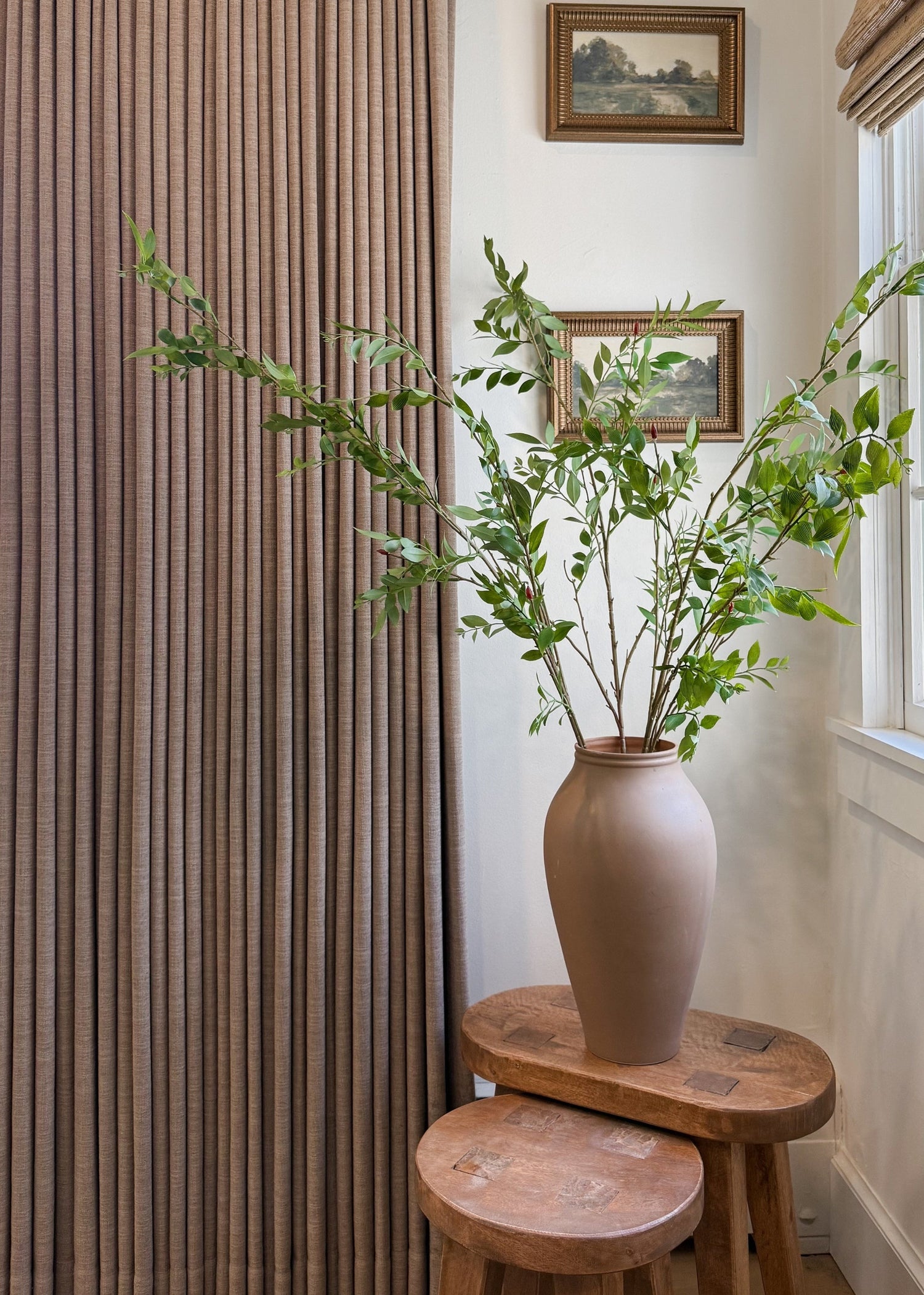 Tall Artificial Broadleaf Podocarpus Branch - 55