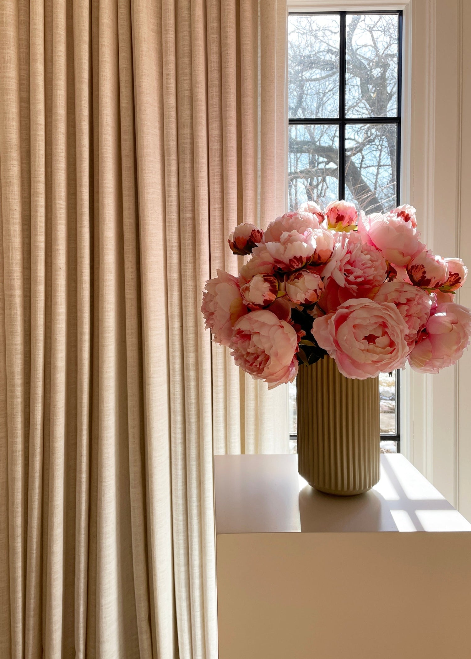 Pink Peony Faux Flower Bundle of Peonies - 21