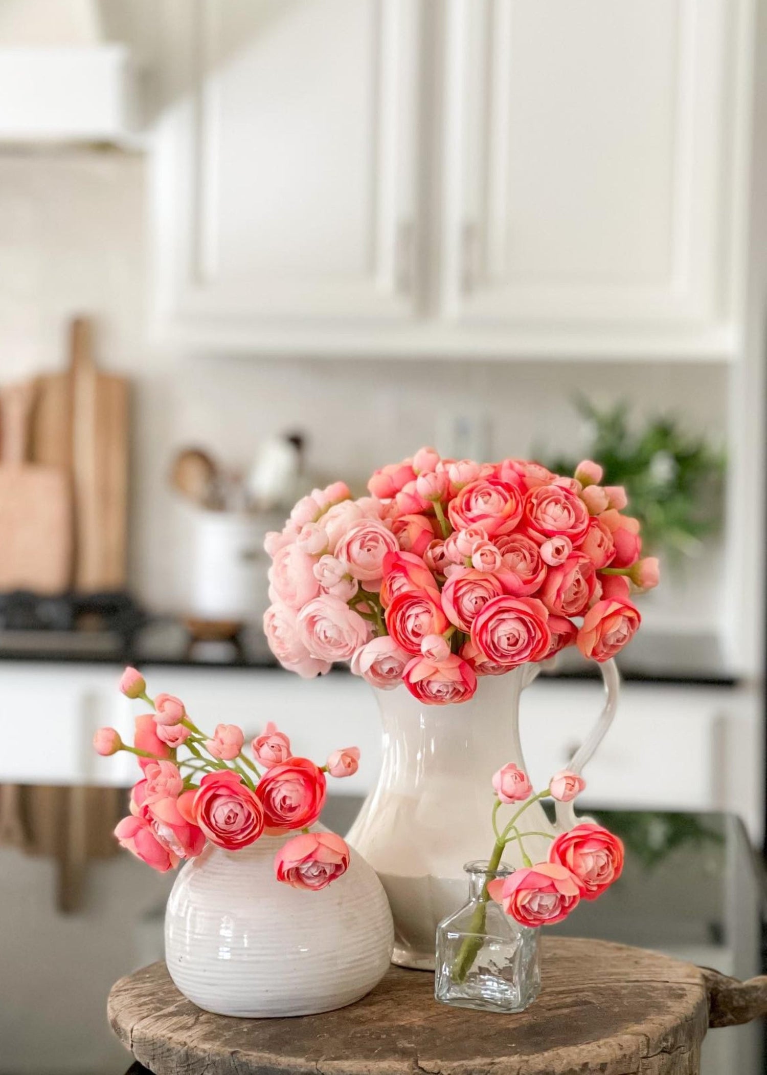 Ranunculus Fake Flowers in Pink - 26