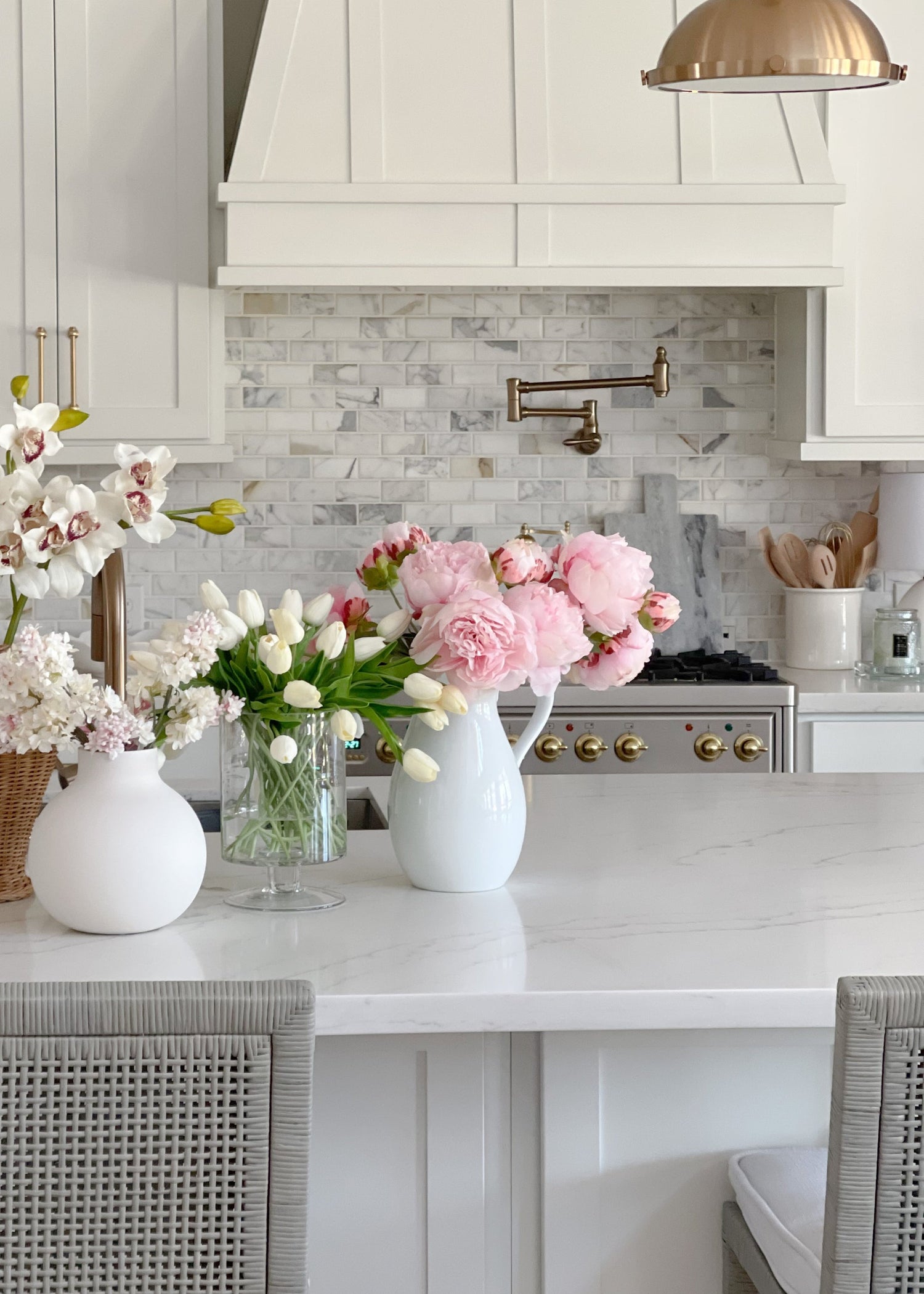 Pink Peony Faux Flower Bundle of Peonies - 21