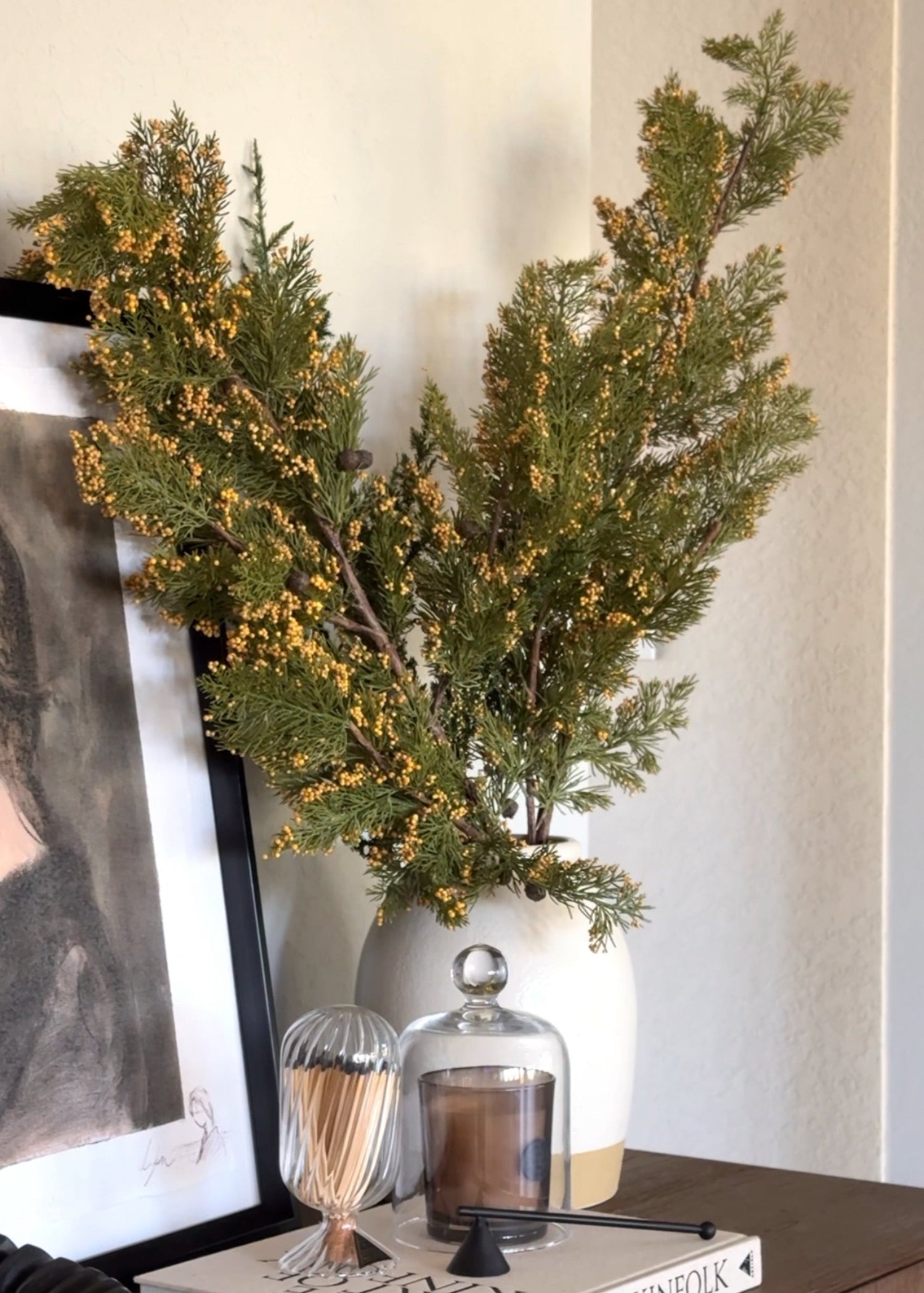 Natural Touch Faux Pine Evergreen Branch - 40