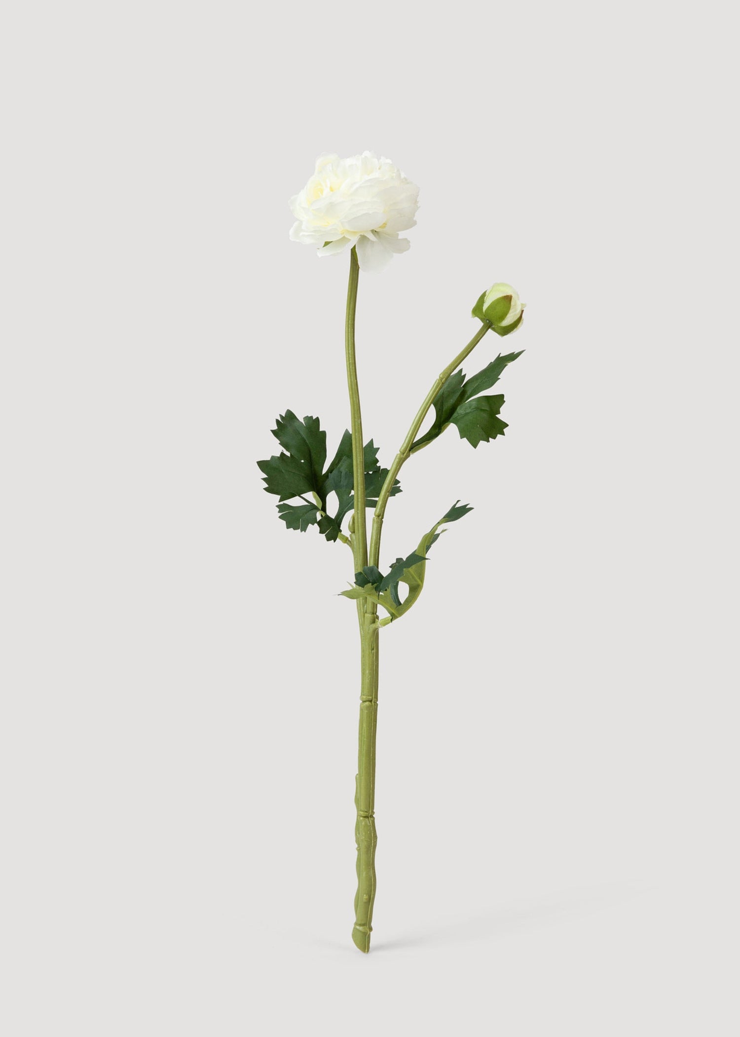 White Faux Ranunculus Flower - 18.75