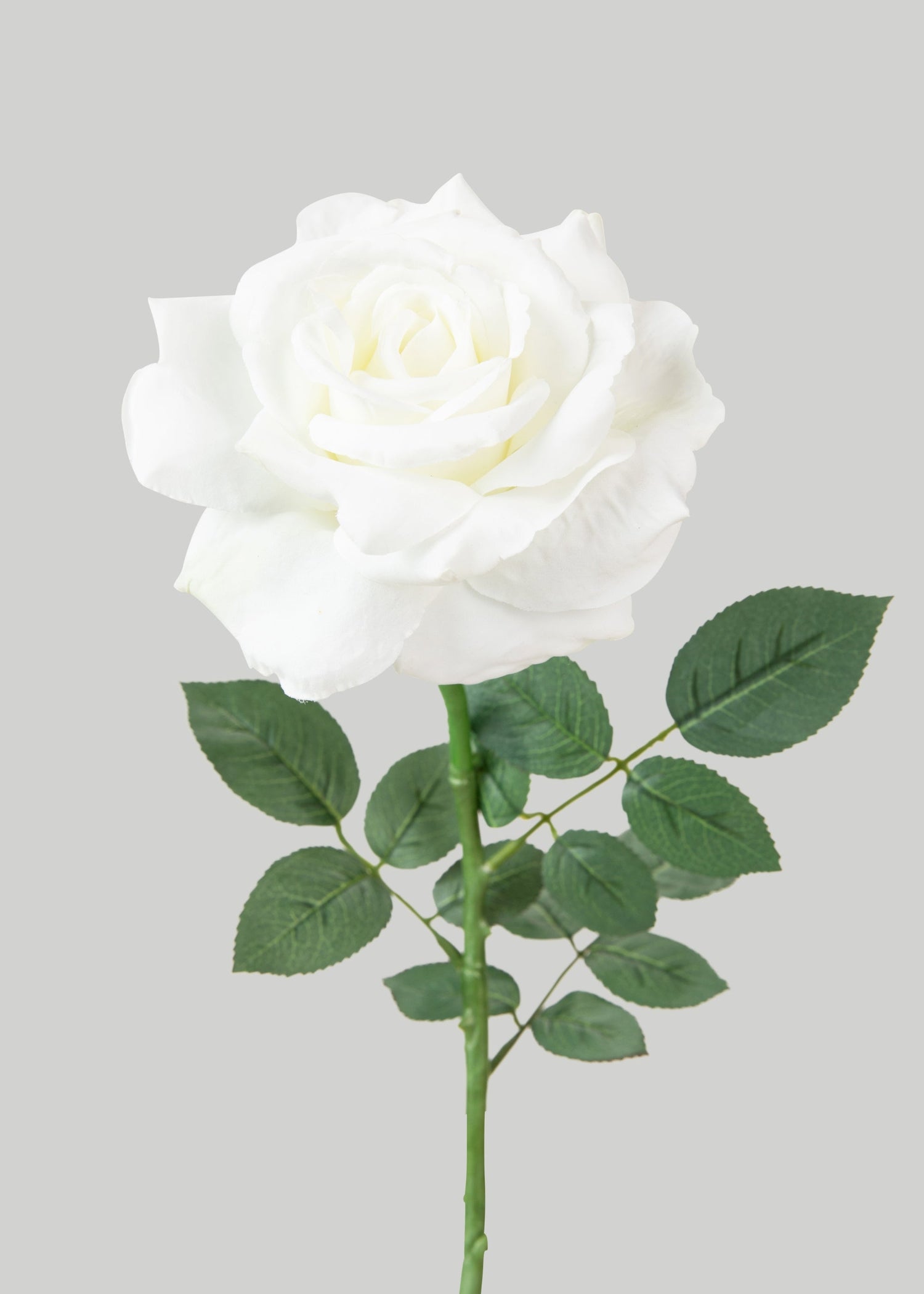 White Diana Rose Faux Flower - 26
