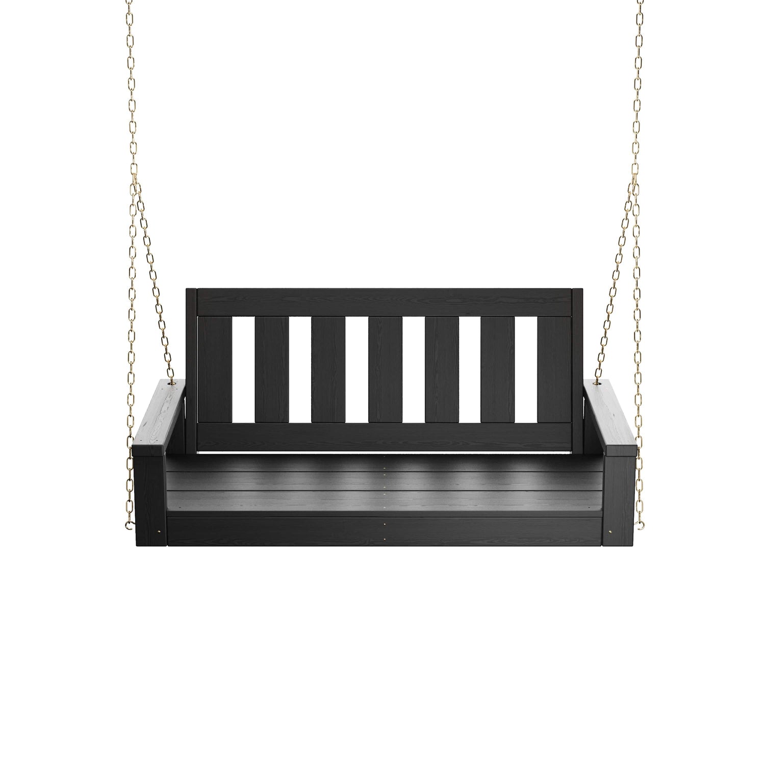 Porchgate Amish Heavy Duty 700 Lb 4-Foot Ardmore Porch Swing - Tricorn Black