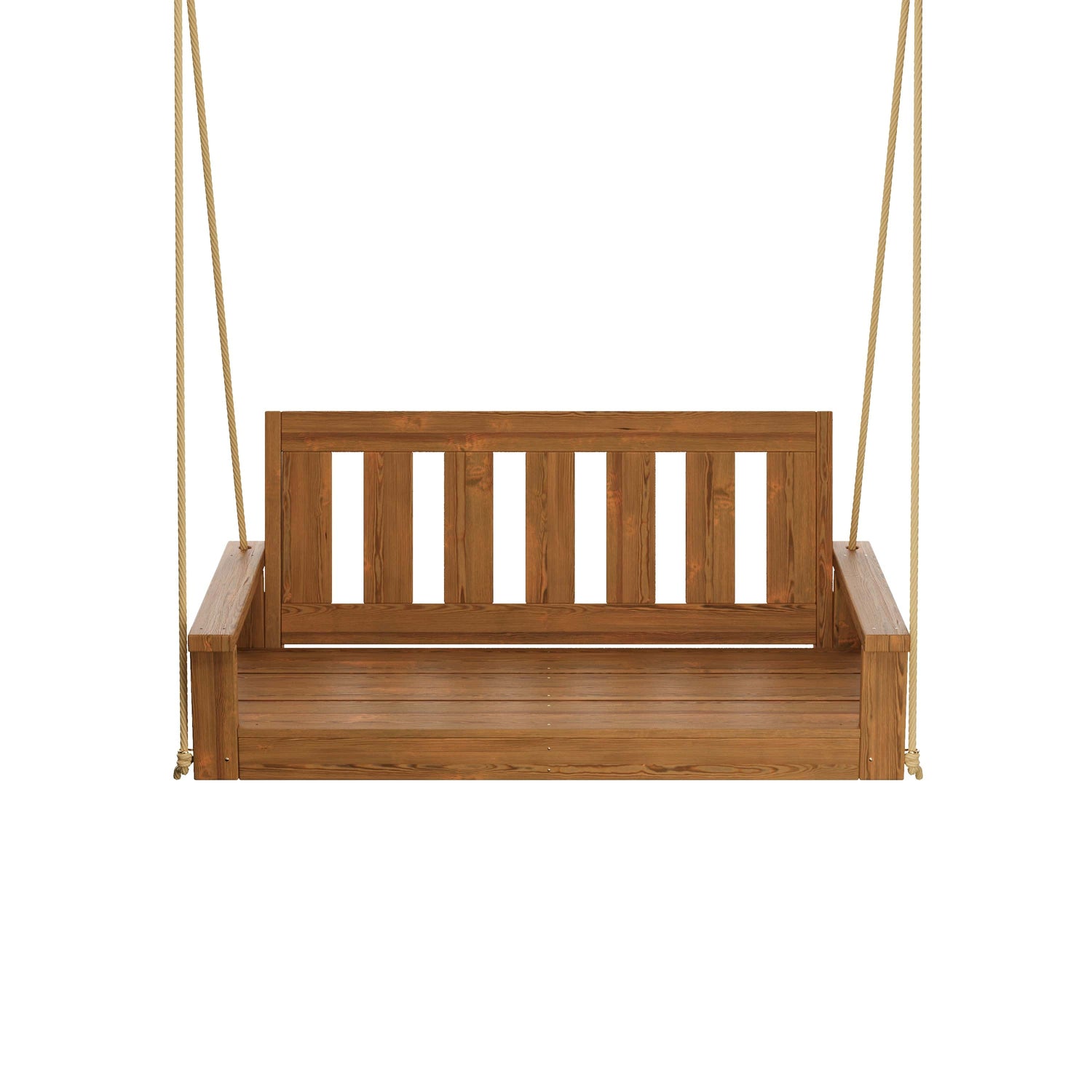 Porchgate Amish Heavy Duty 700 Lb 4-Foot Ardmore Porch Swing - Oak Stain