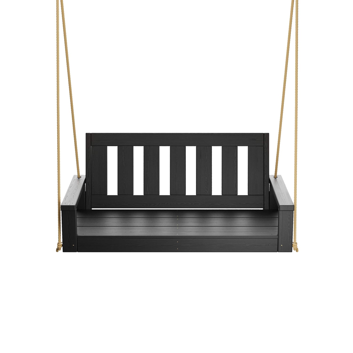 Porchgate Amish Heavy Duty 700 Lb 5-Foot Ardmore Porch Swing - Tricorn Black