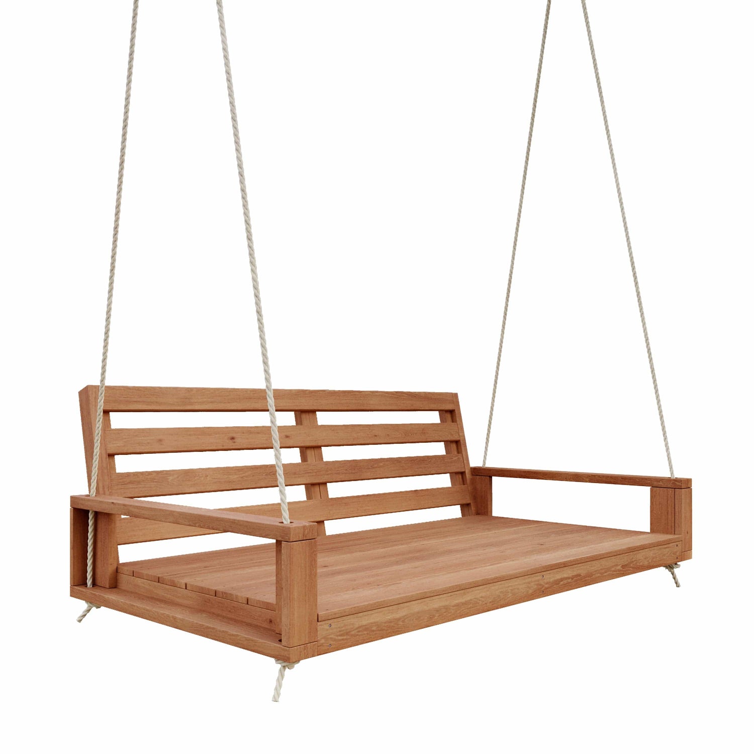 Amish Casual Waterford Hanging Bed Swing for Porch, 6 Ft Cedar with Clearcoat