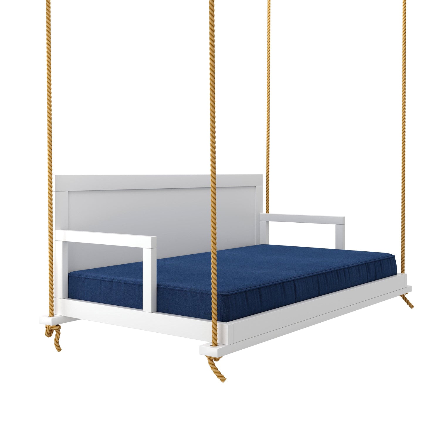 Amish Casual Stratford Swing Bed in Pure White