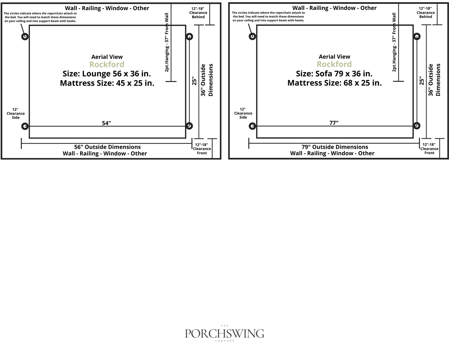 Amish Casual Rockford Daybed Swing Package with Included Cushions, Lounge, Oak Stain with Clearcoat