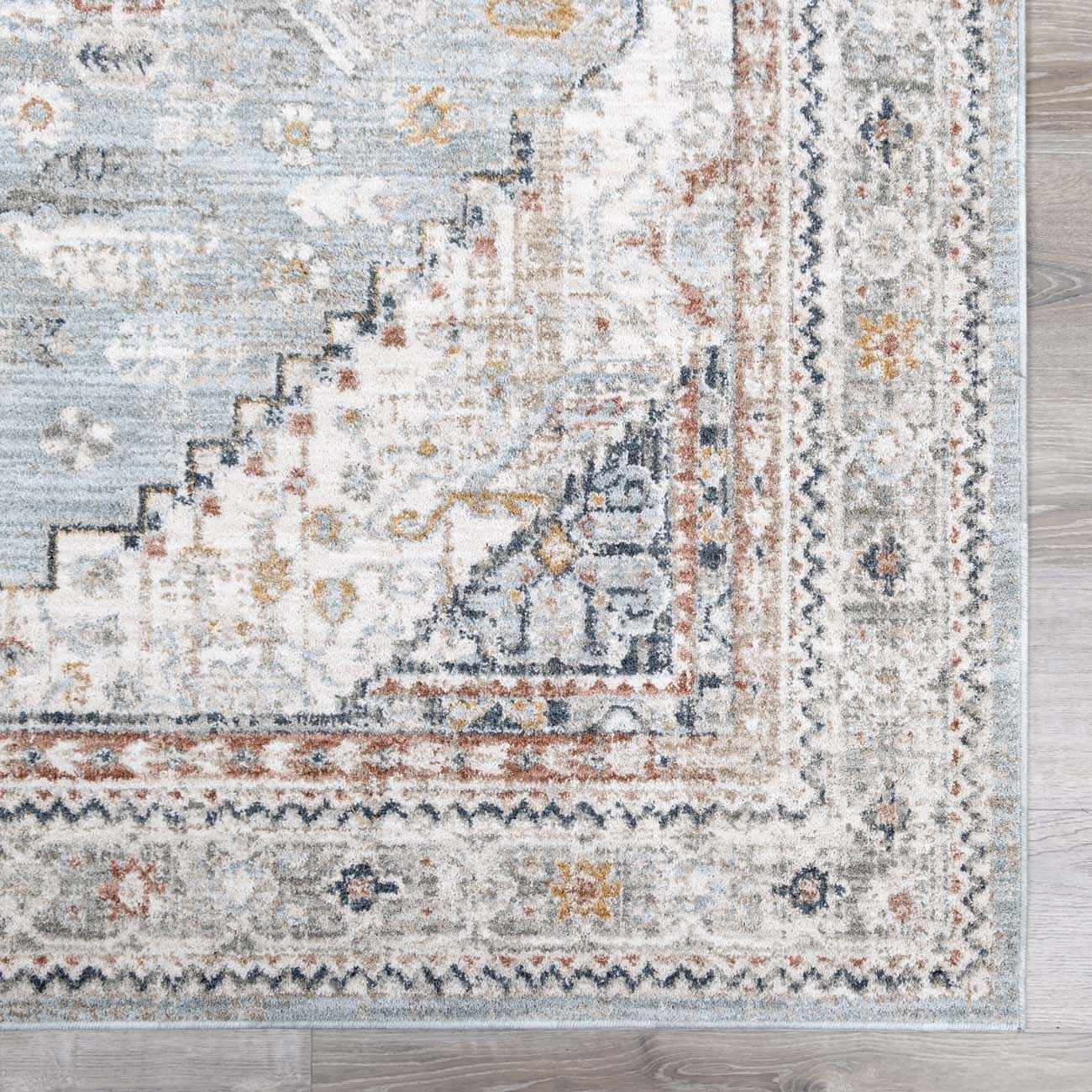 Kouta Gray Blue Area Rug