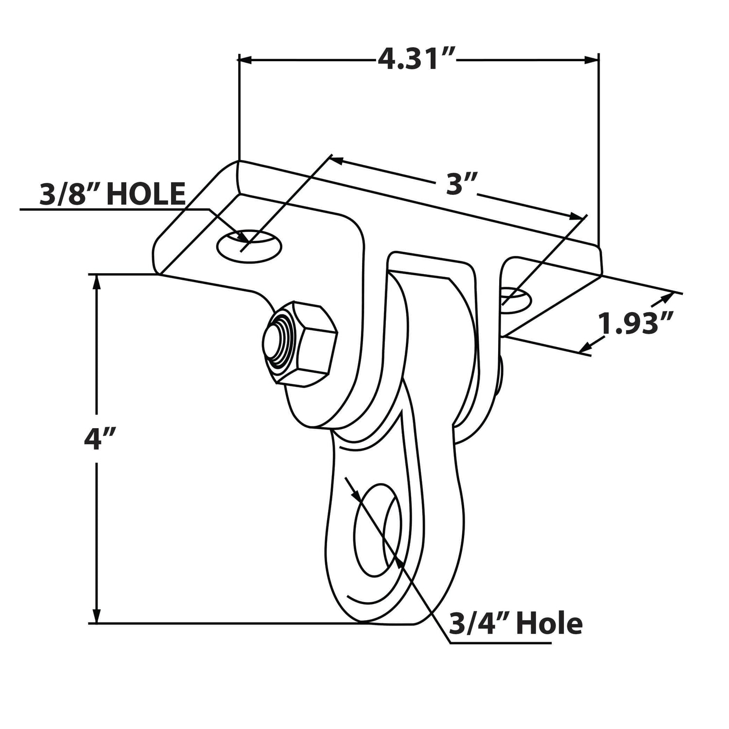 Barn-Shed-Play Black 2 Hole Aluminum Hangers And Springs Porch Swing Hanging Kit