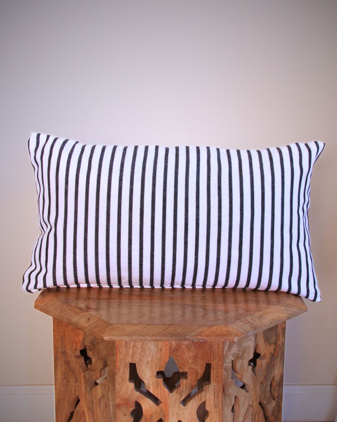 Black and White Stripes Throw Pillow Cover