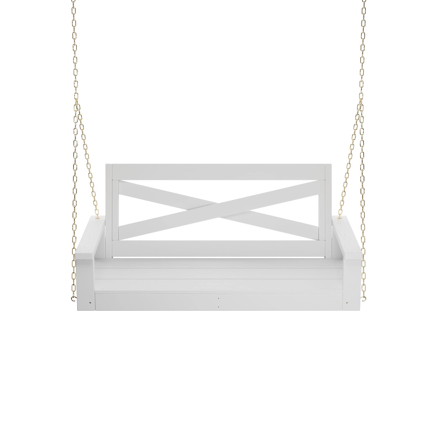 Porchgate Amish Heavy Duty 700 Lb 4-Foot Boardwalk Porch Swing - Pure White