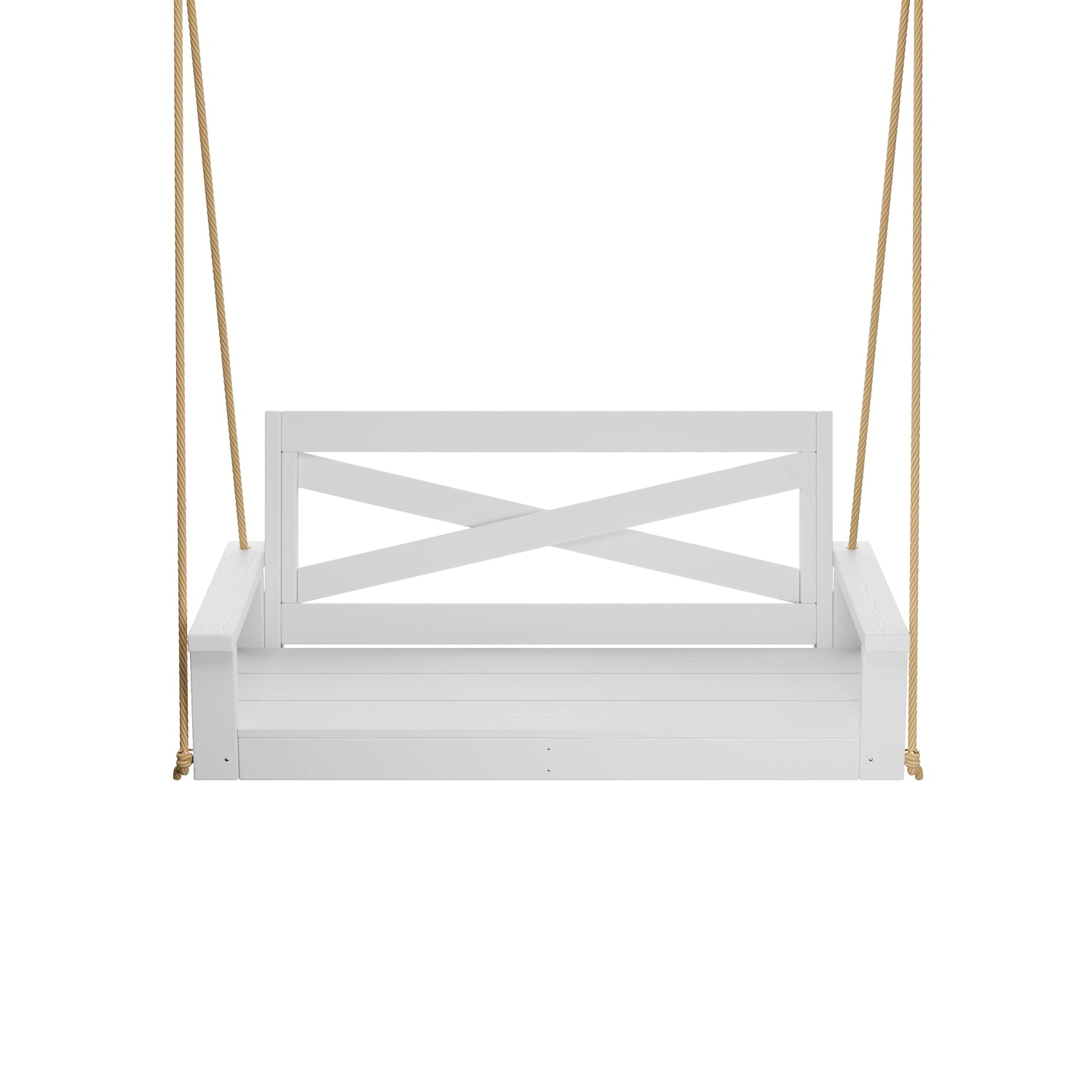 Porchgate Amish Heavy Duty 700 Lb 5-Foot Boardwalk Porch Swing - Pure White