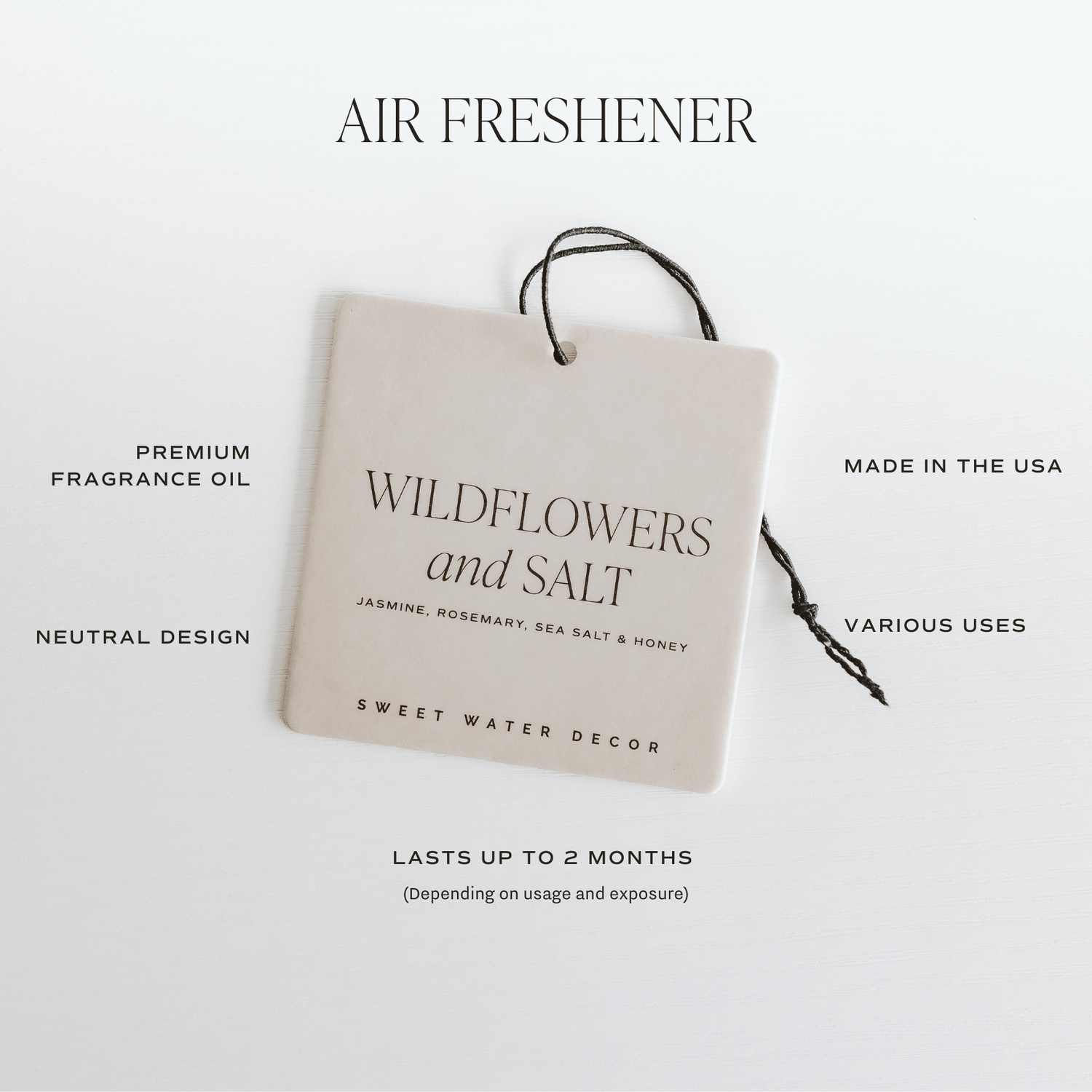 Palo Santo Patchouli Hanging Air Freshener