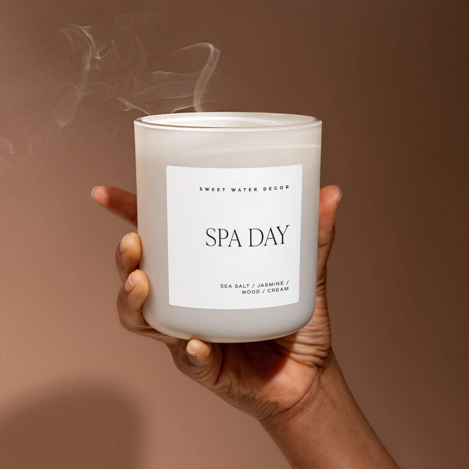 Spa Day Soy Candle - Tan Matte Jar - 15 oz