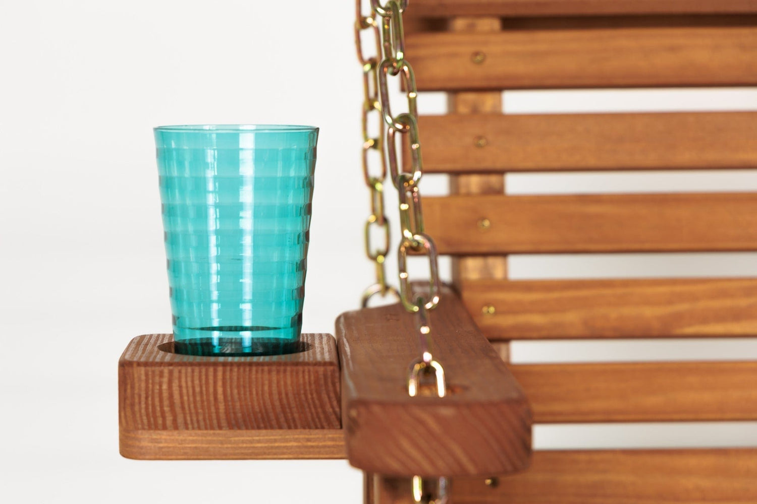 Amish Casual 5 Foot Roll Back Porch Swing in Cedar with Clearcoat