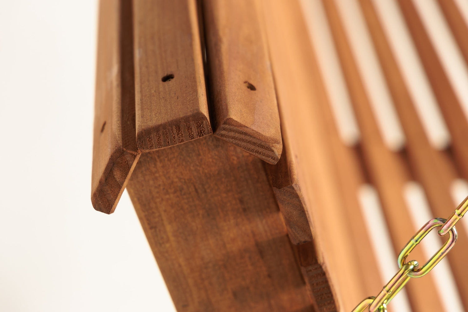 Amish Casual 6 Foot Roll Back Porch Swing in Cedar with Clearcoat