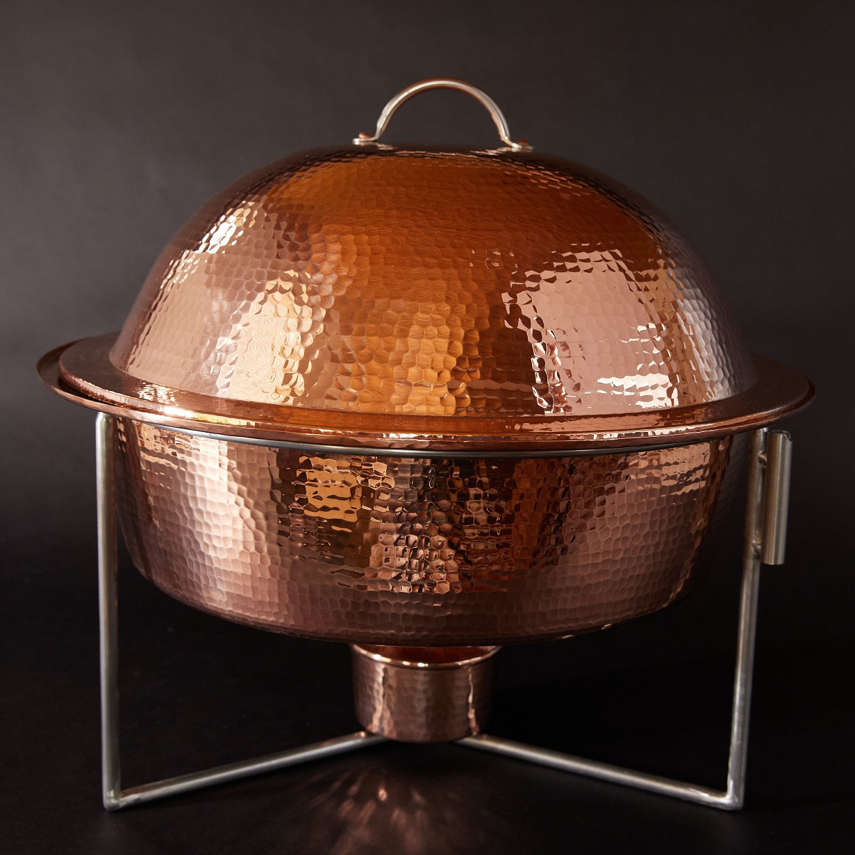 Copper Round Dome Chafers