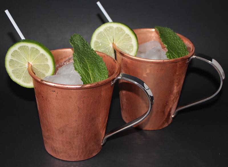 Pure Copper Mule Mug, Stainless Steel Handle, 18 oz
