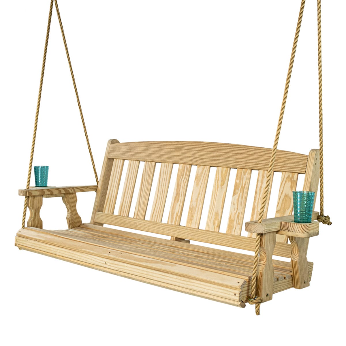 Amish Casual 5 Foot Unfinished Mission Porch Swing