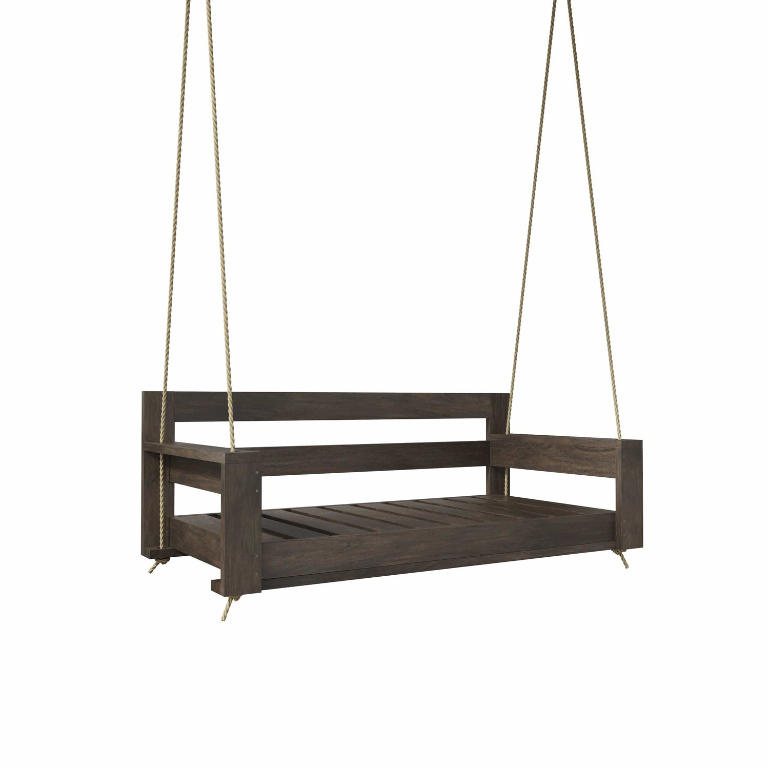 Amish Casual The Danville Daybed Swing, 5 ft, Dark Walnut