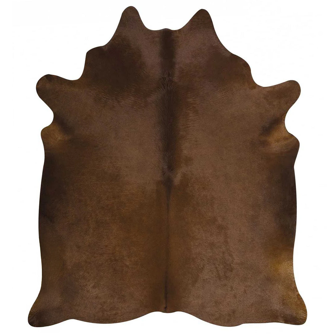 Dark Brown Brazilian Cowhide Rug: LARGE
