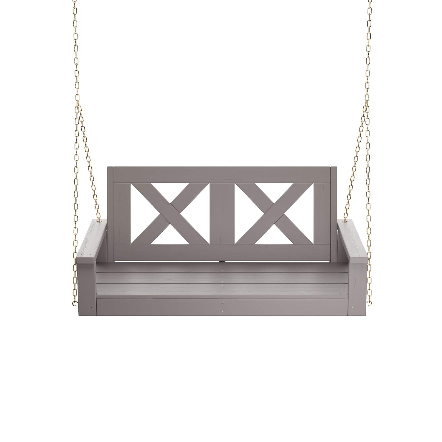 Porchgate Amish Heavy Duty 700 Lb 4-Foot Farmhouse Porch Swing - Dovetail Grey