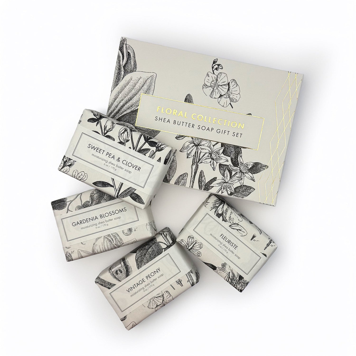 Floral Lovers - Shea Butter Soap Gift Set