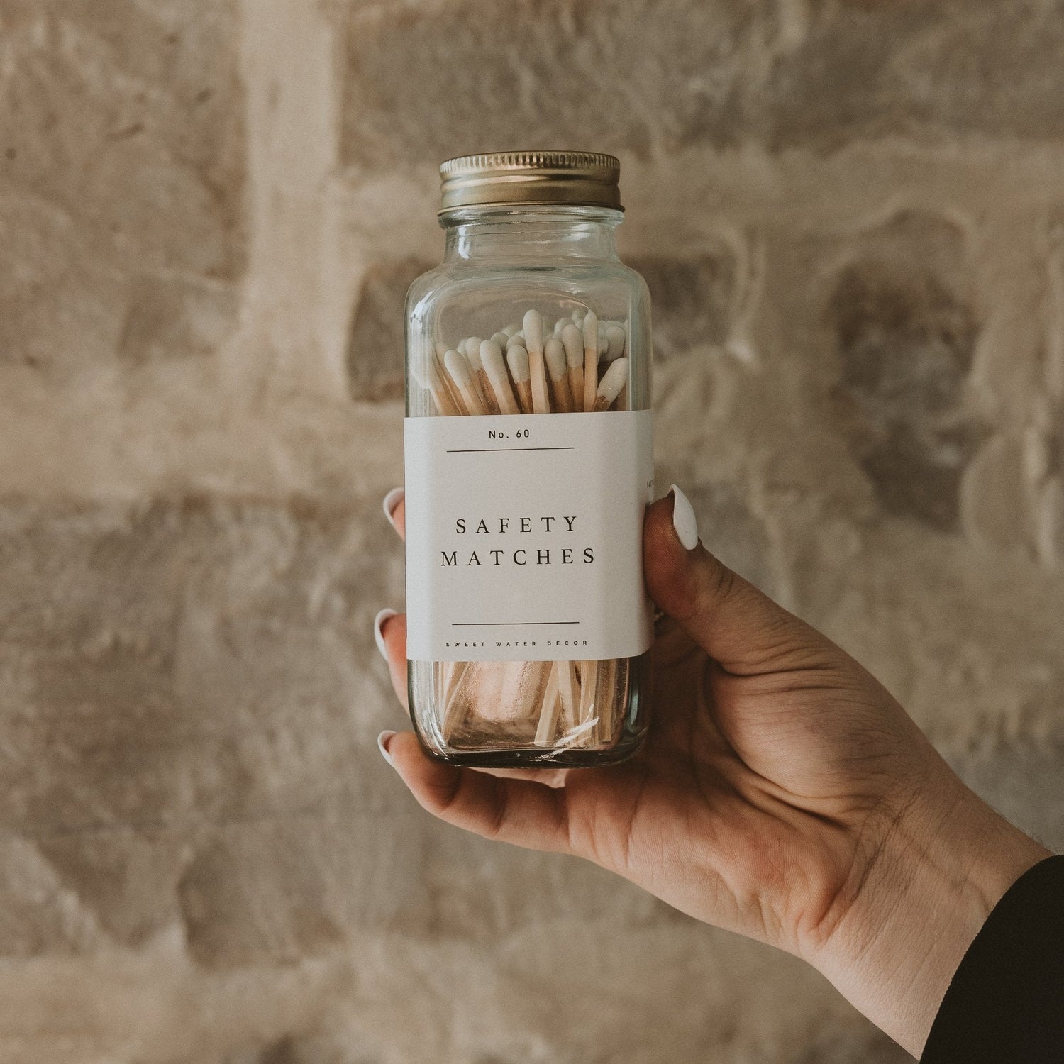White Tip Safety Matches - 60 Count, 3.75