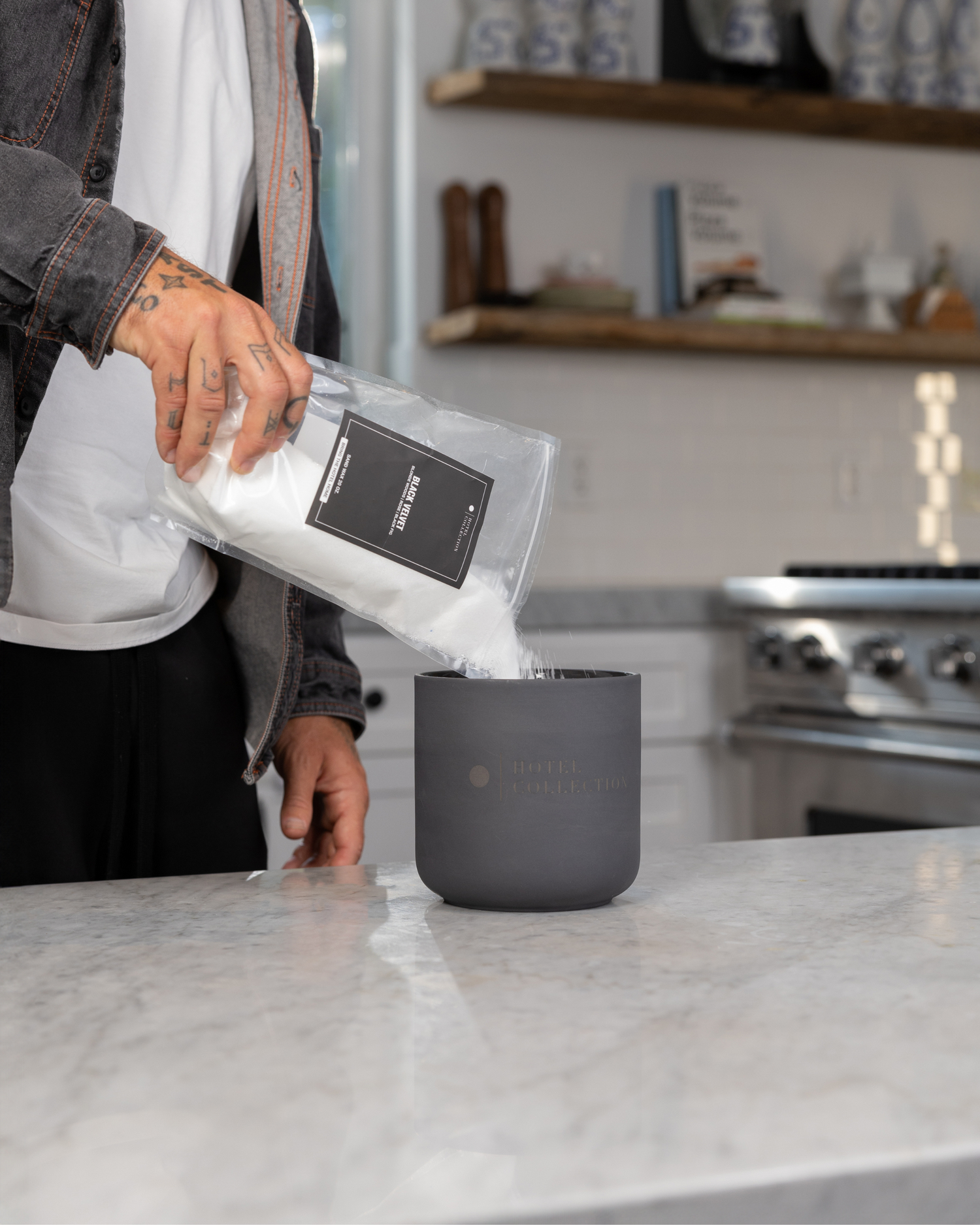 Grande Ceramic Sand Wax Set