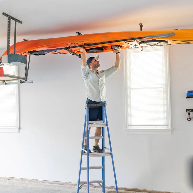 Hi-Port 2 | Adjustable Ceiling Storage Rack | Single | Holds 75 lbs